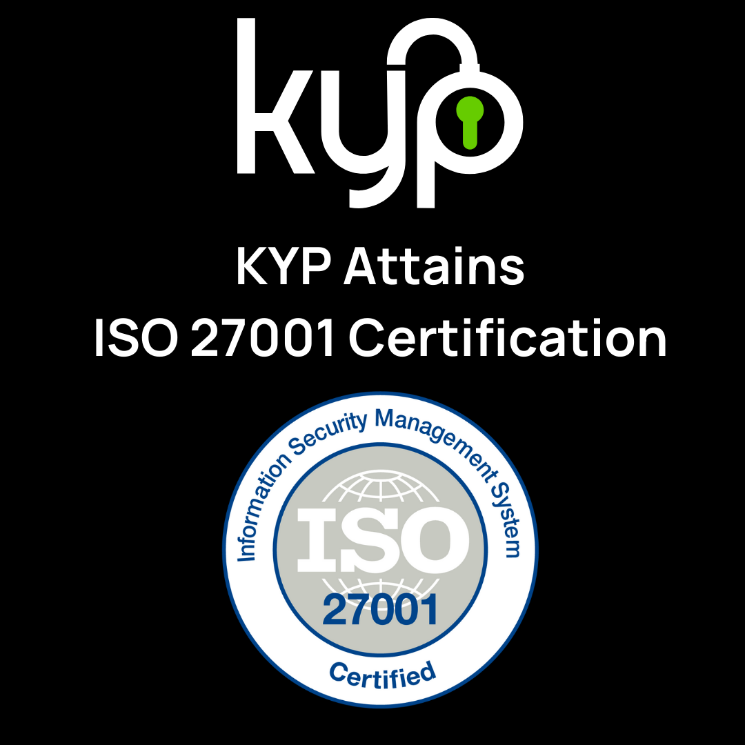 KYP Attains ISO 27001 for Robust Information Security Management • KYP
