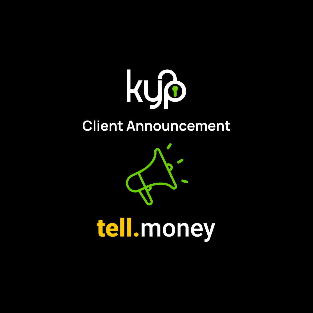 KYP announces new client tell.money • KYP